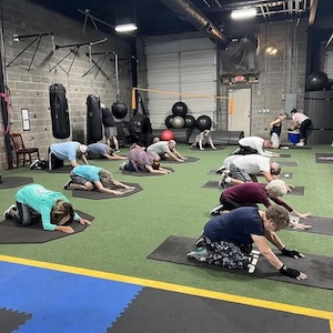 Our boxing classes include stretching to help our boxers to be more flexible and mobile.
